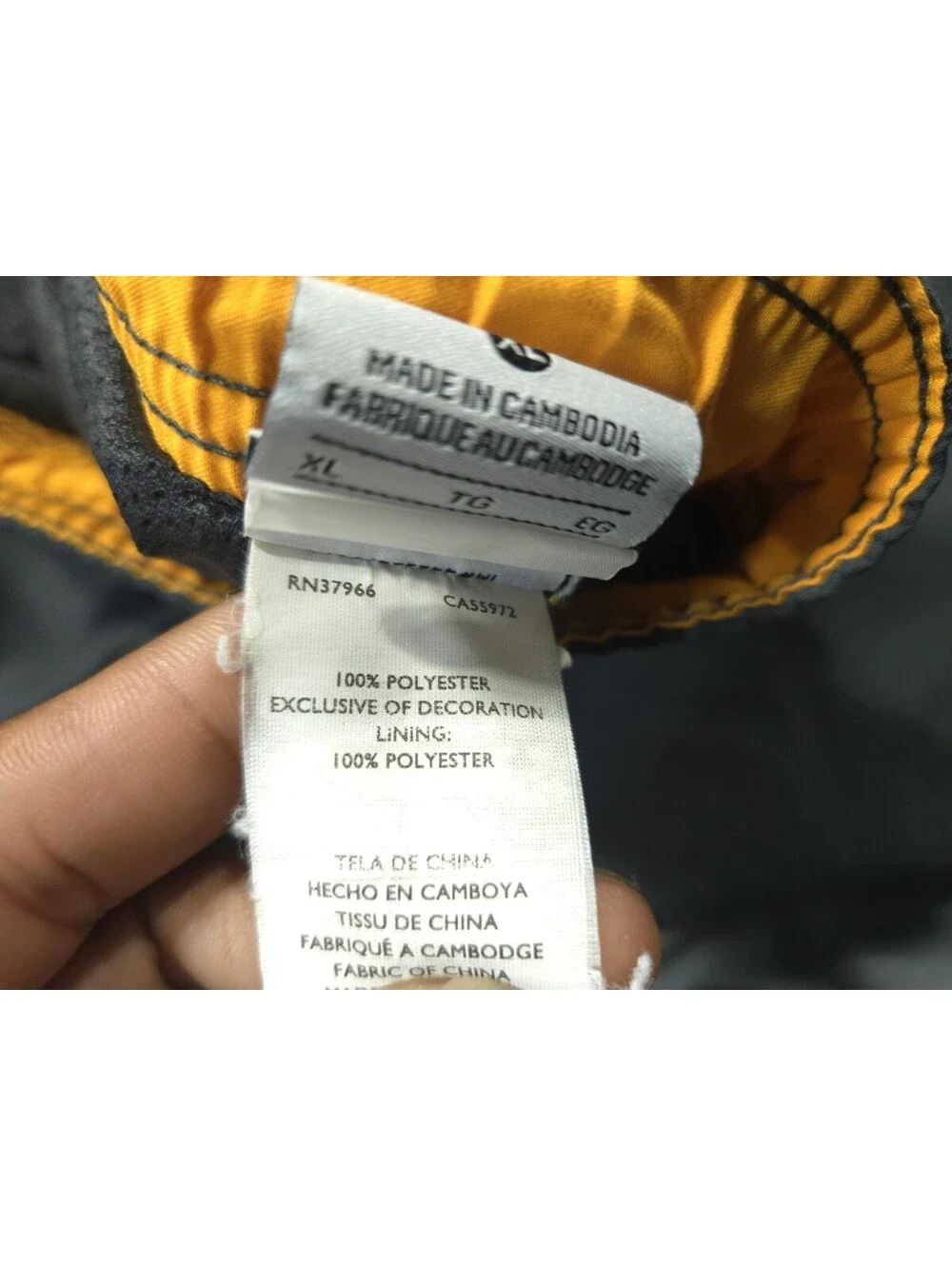 Nike Swim Trunks Board Shorts Mens XL Gray Mesh Lined Beach Travel Drawstring